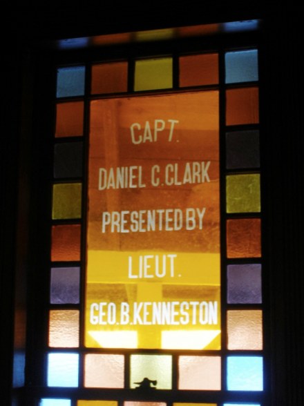 Memorial window of Fifth Maine Regiment Museum